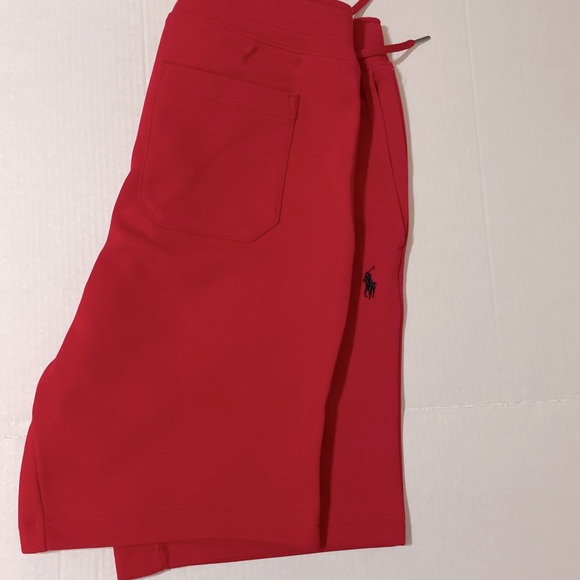 Polo by Ralph Lauren Drawstring Sweat Shorts Red - Picture 3 of 5